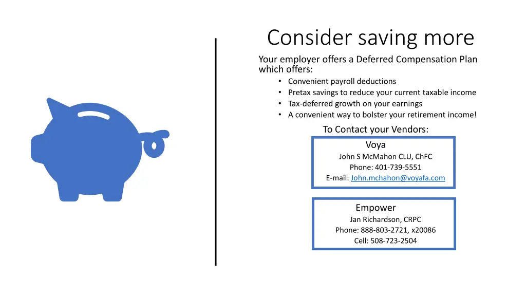 consider saving more your employer offers