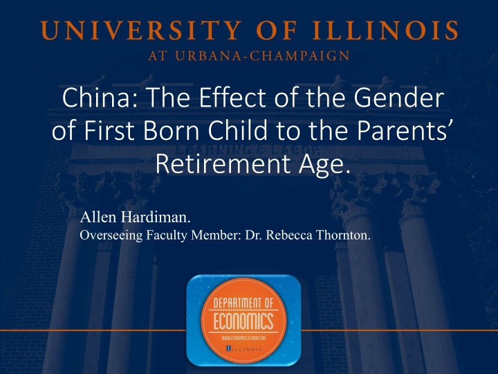 china the effect of the gender of first born