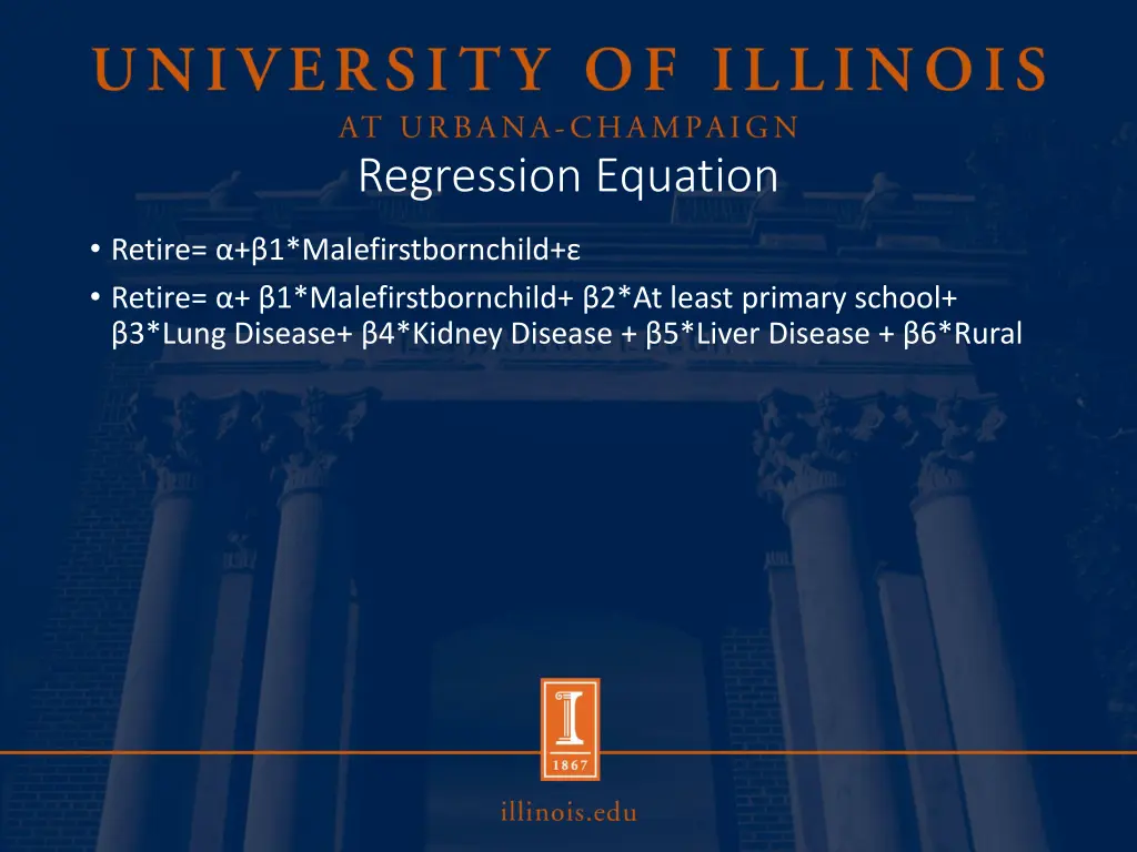 regression equation