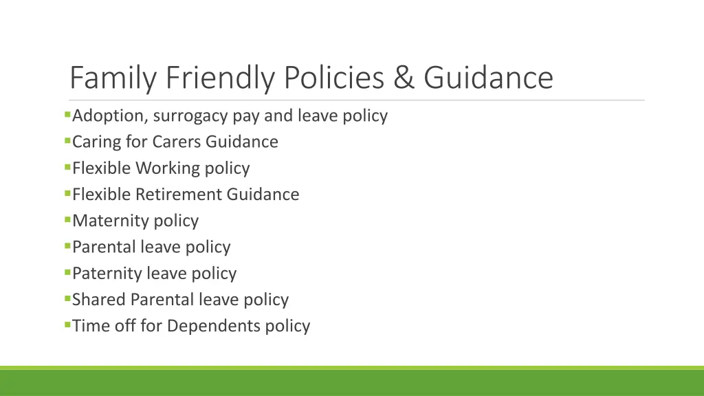 family friendly policies guidance adoption