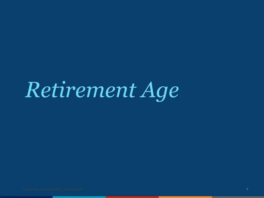 retirement age