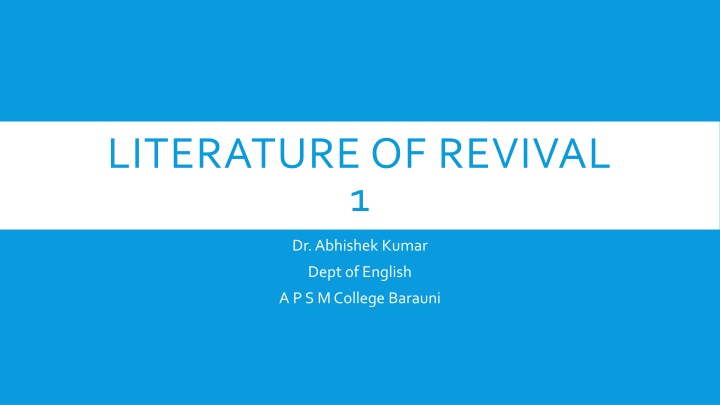 literature of revival 1