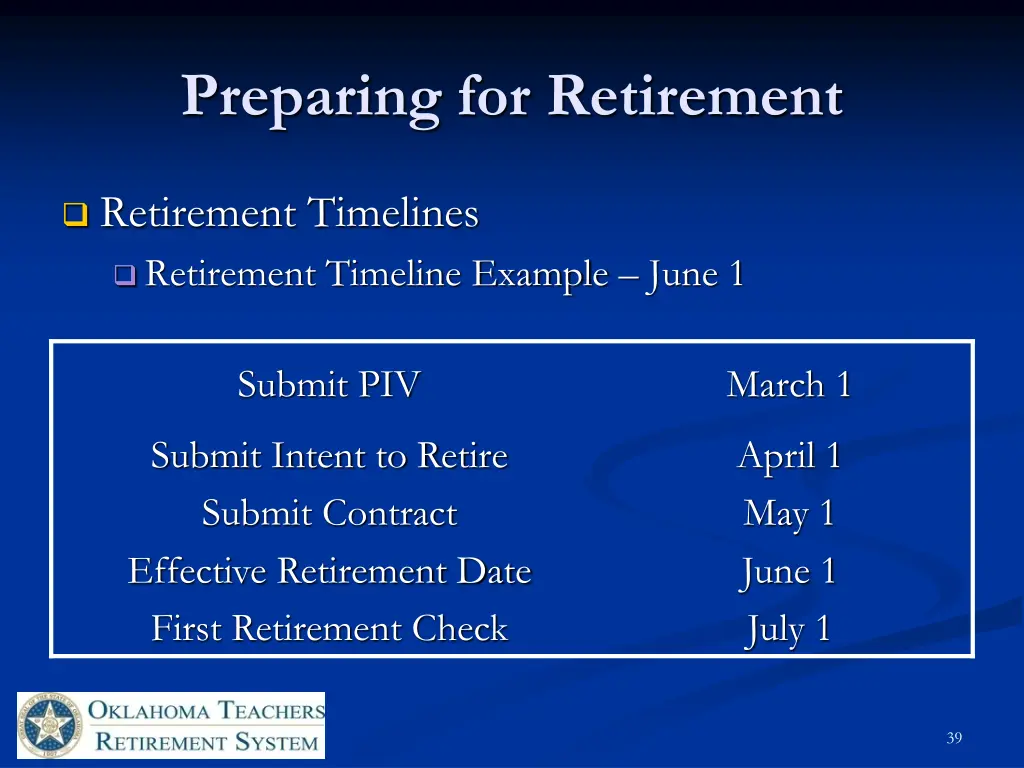 preparing for retirement 5