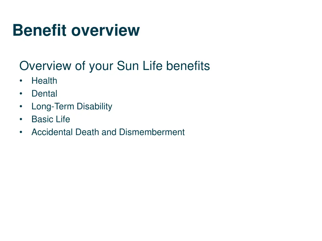 benefit overview 1