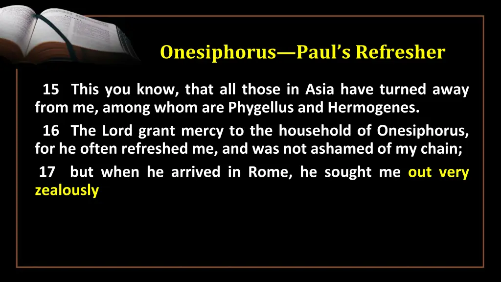 onesiphorus paul s refresher 10