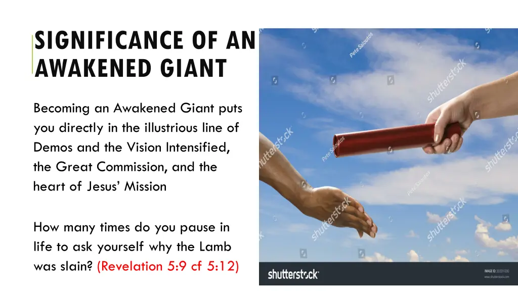 significance of an awakened giant