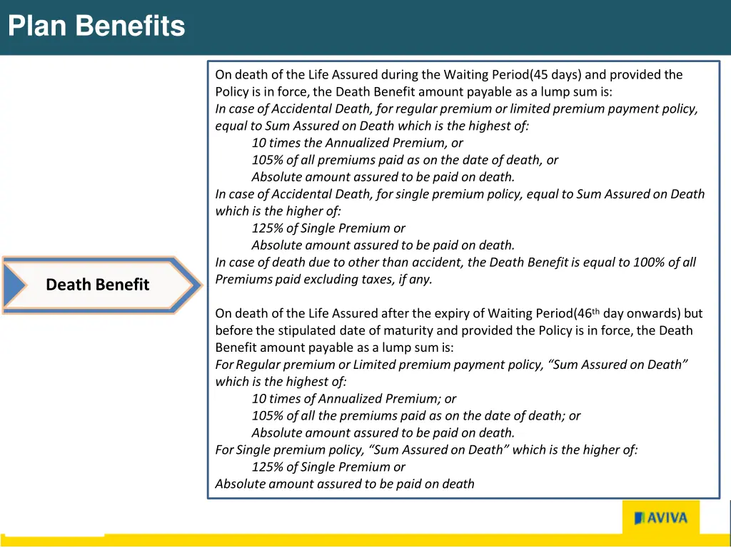 plan benefits