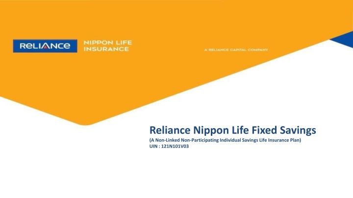 reliance nippon life fixed savings a non linked