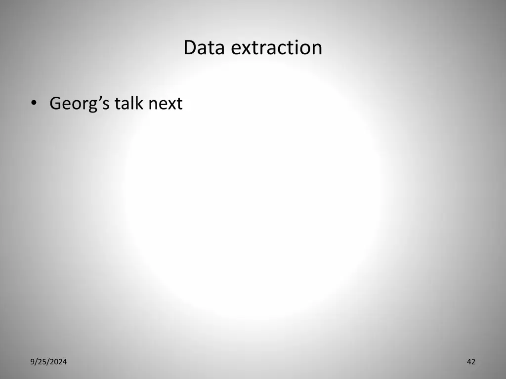 data extraction