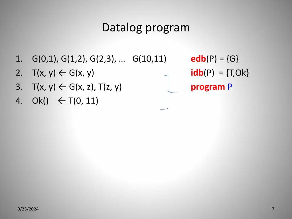 datalog program