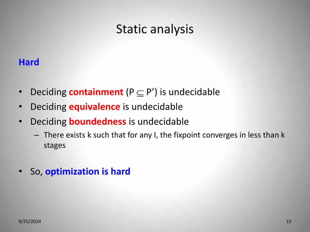 static analysis