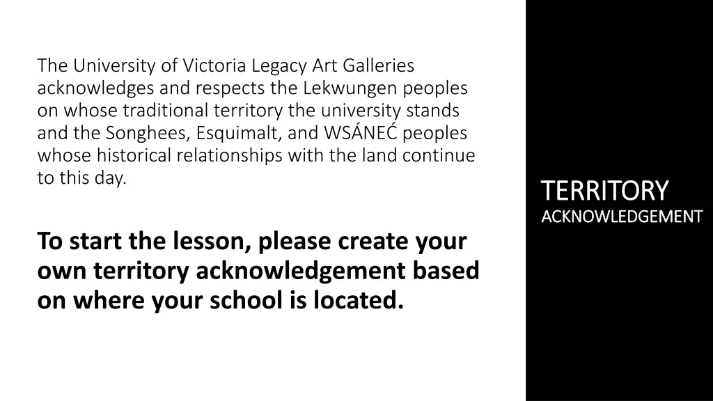 the university of victoria legacy art galleries