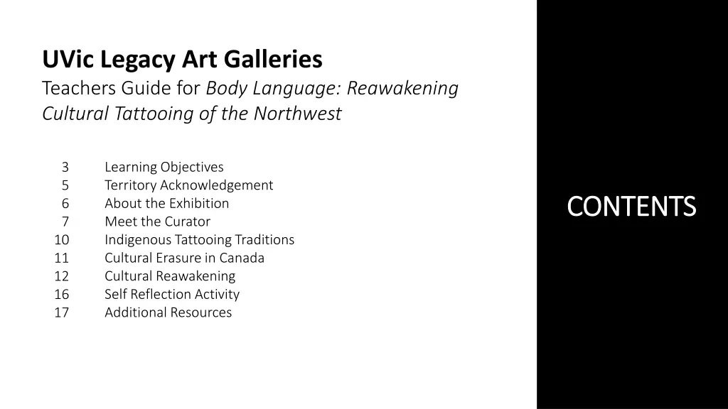 uvic legacy art galleries teachers guide for body