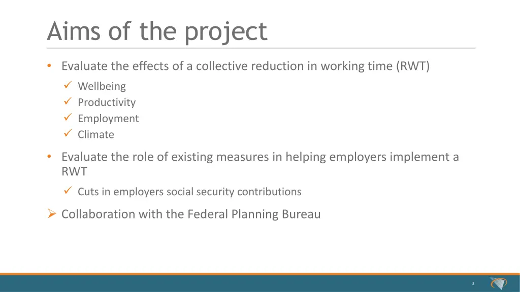 aims of the project