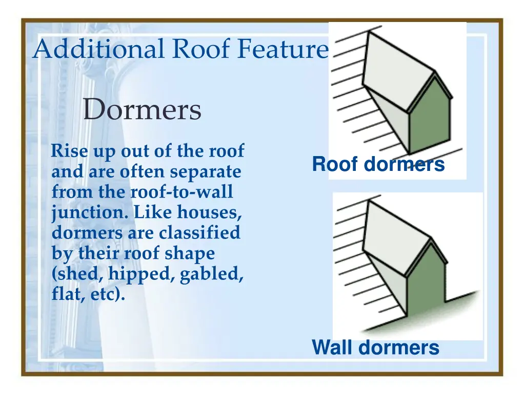 additional roof features