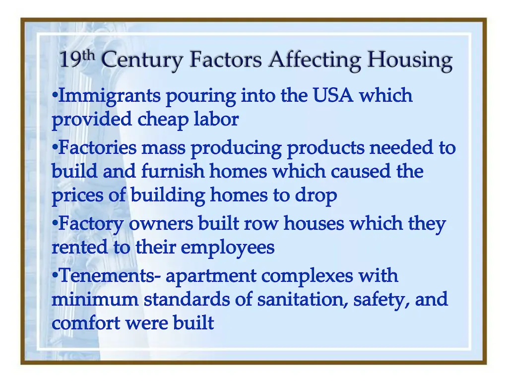 immigrants pouring into the usa which provided