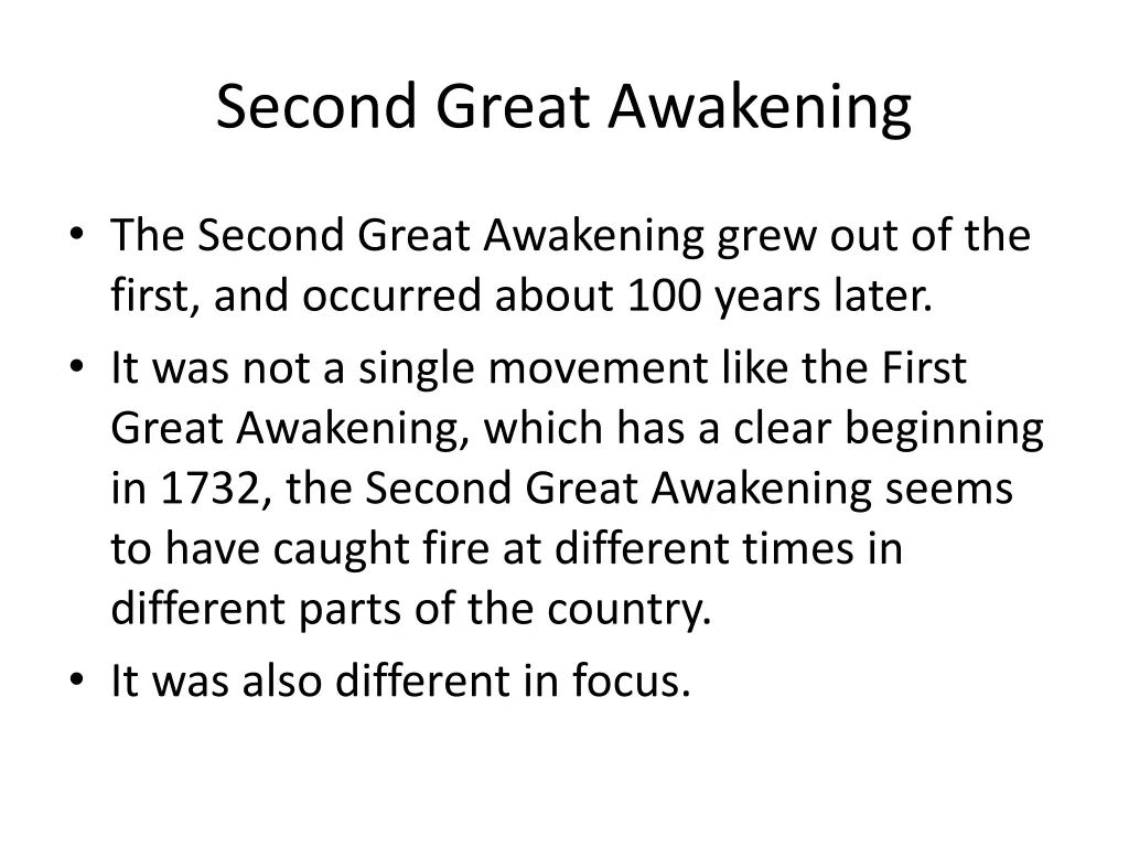 second great awakening 1