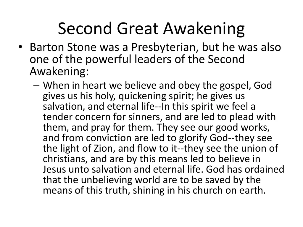 second great awakening barton stone