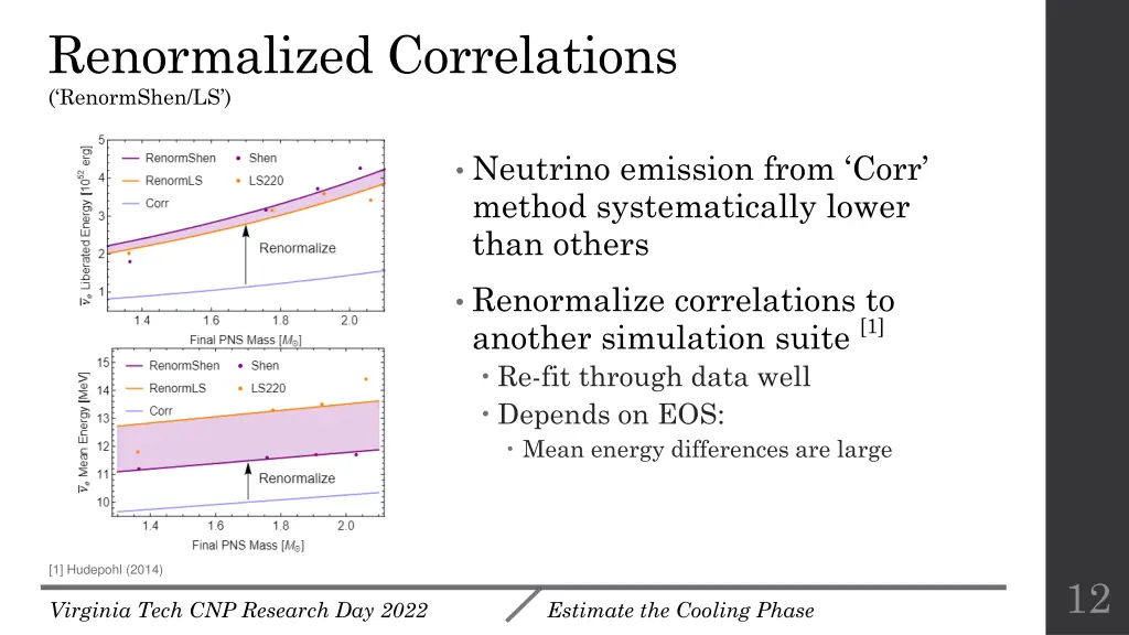 renormalized correlations renormshen ls