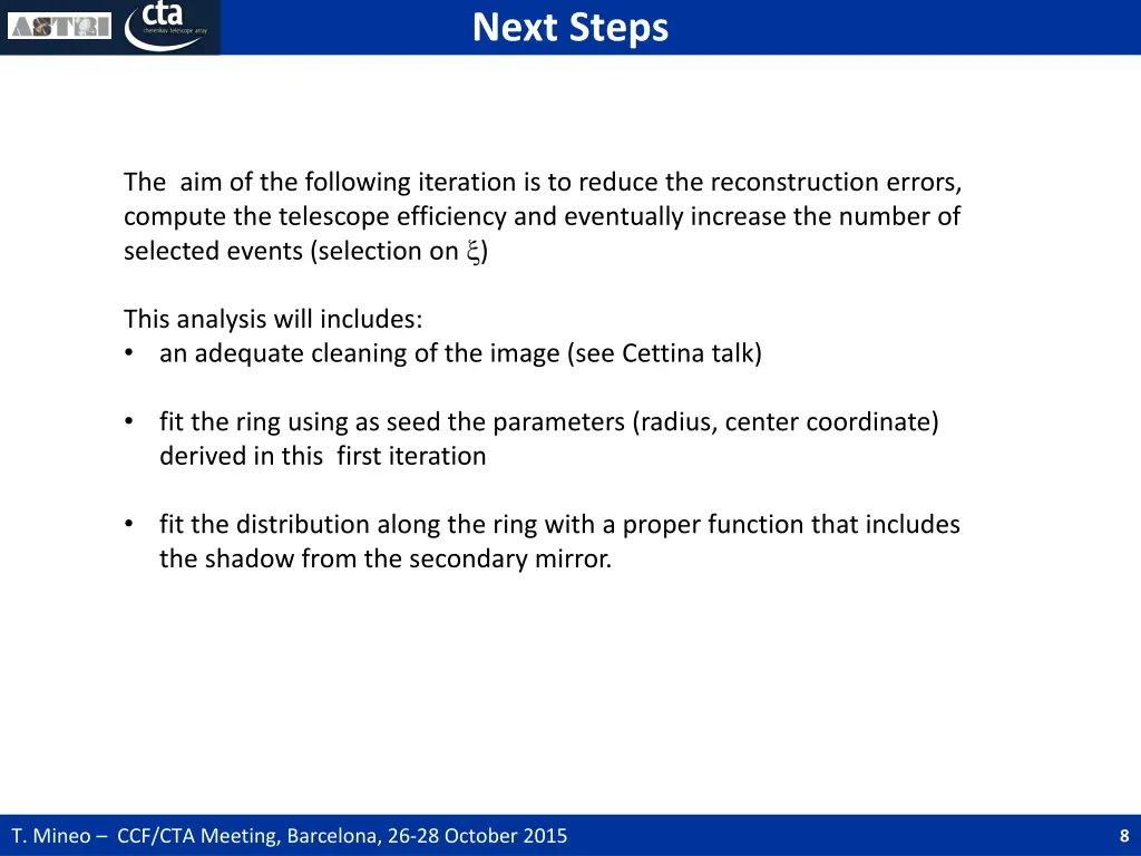 next steps