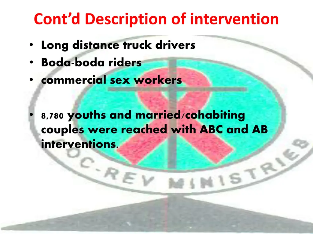 cont d description of intervention 1