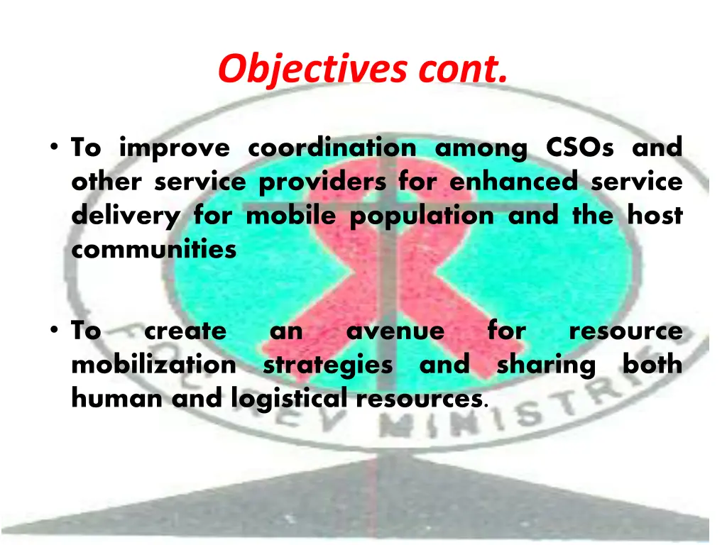 objectives cont