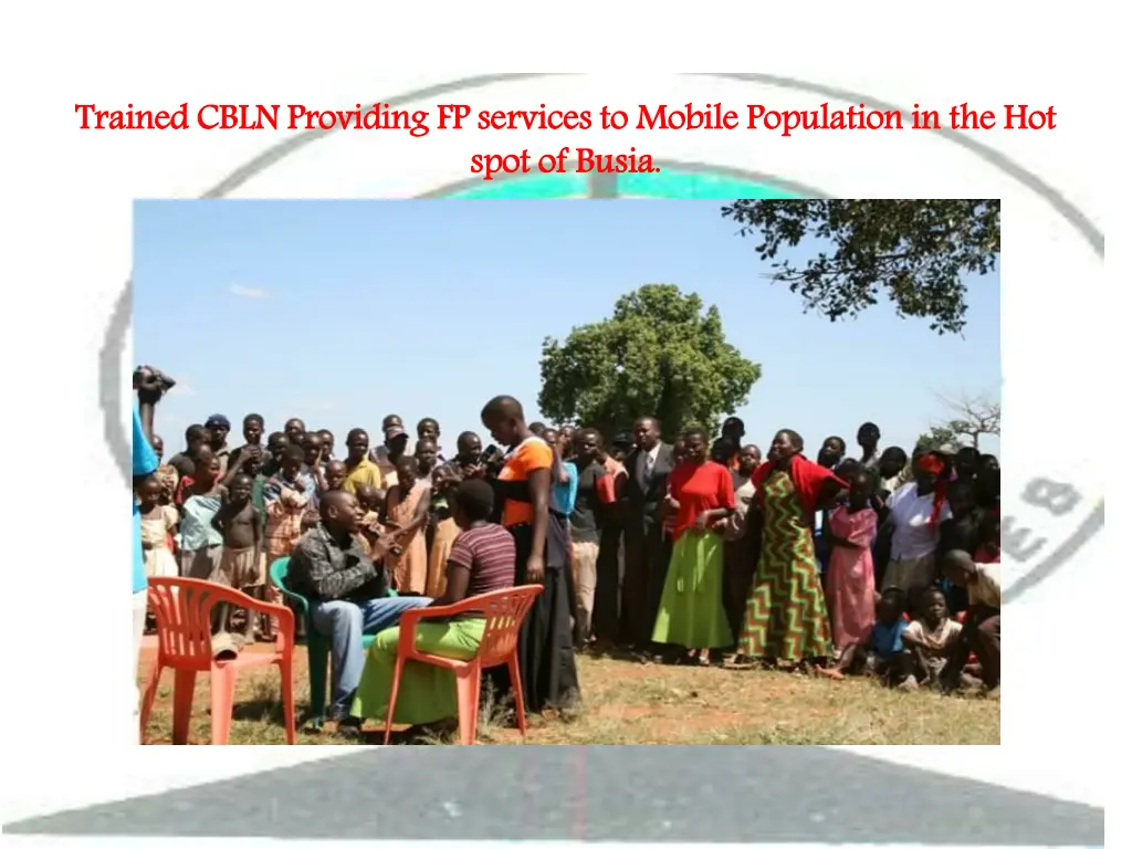 trained cbln providing fp services to mobile