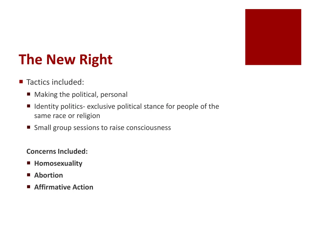 the new right 1