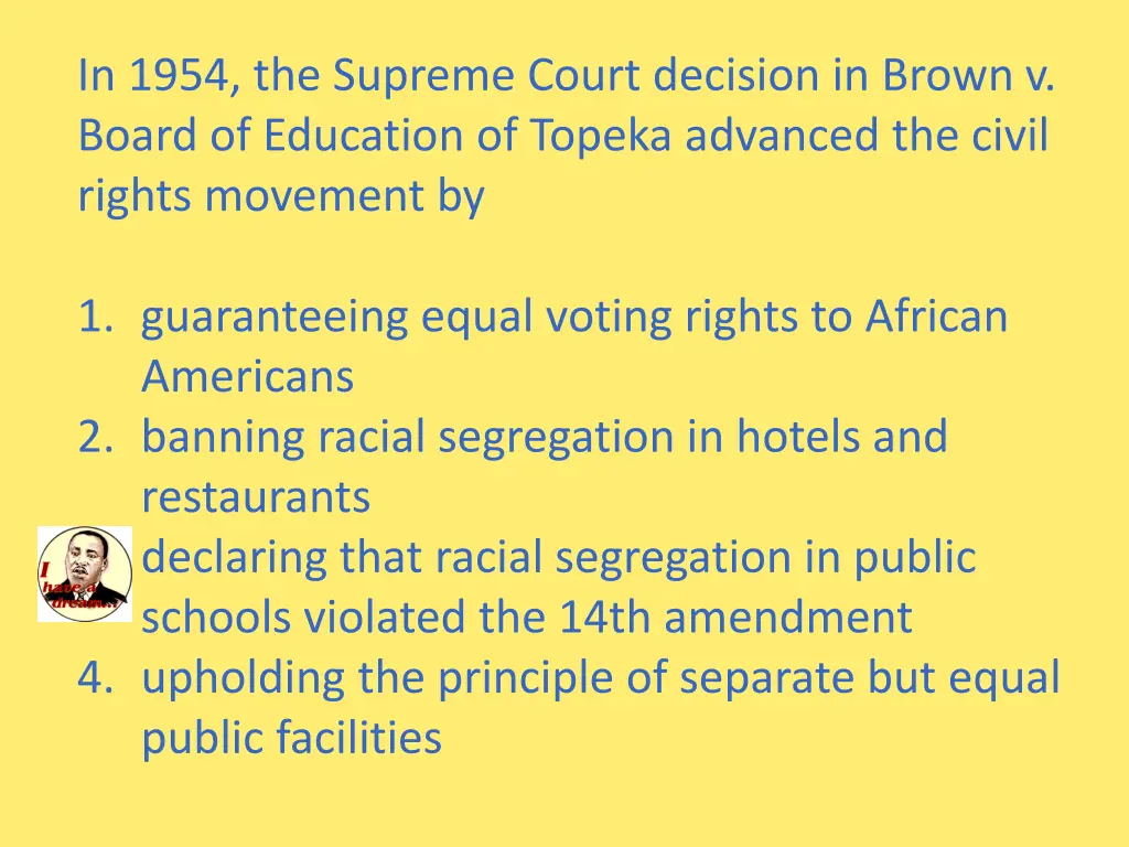 in 1954 the supreme court decision in brown