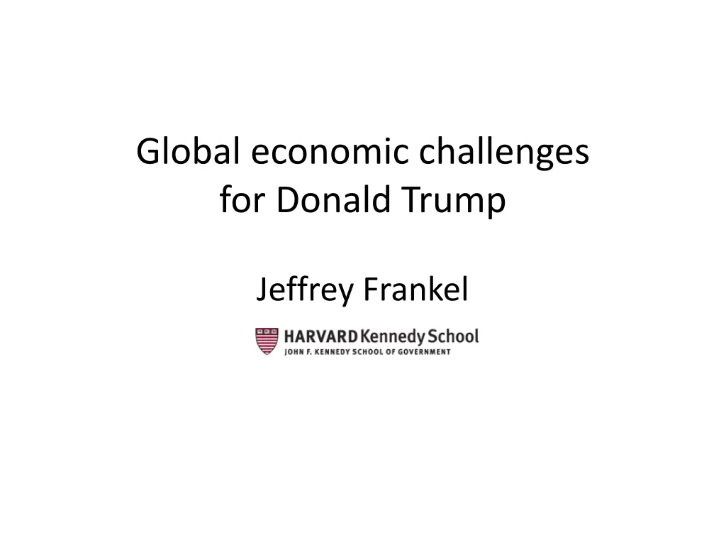 global economic challenges for donald trump 1