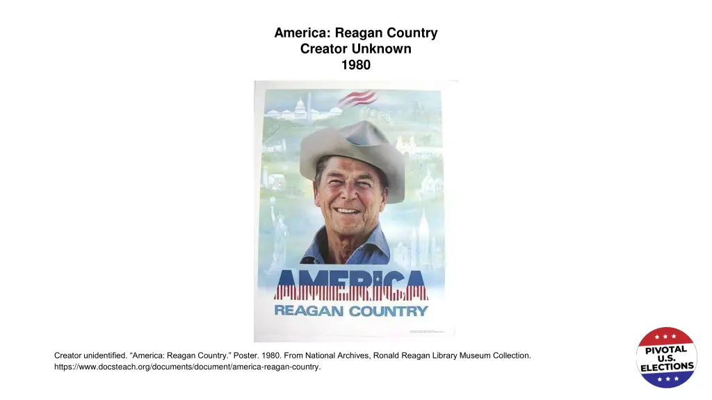 america reagan country creator unknown 1980