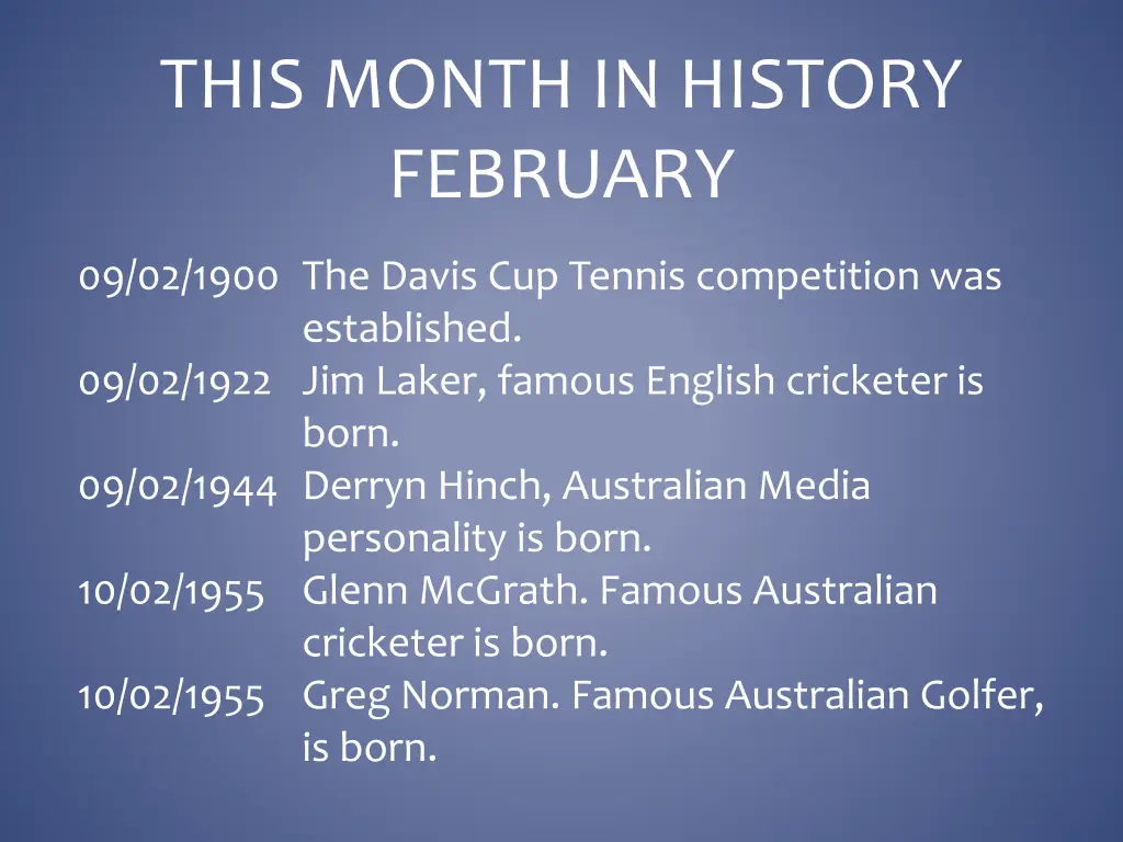 this month in history february 10