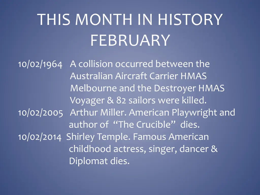 this month in history february 11