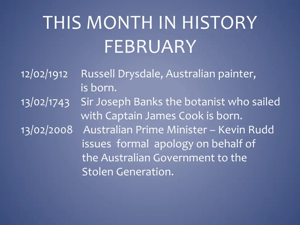 this month in history february 13