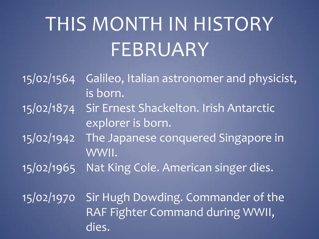 this month in history february 15