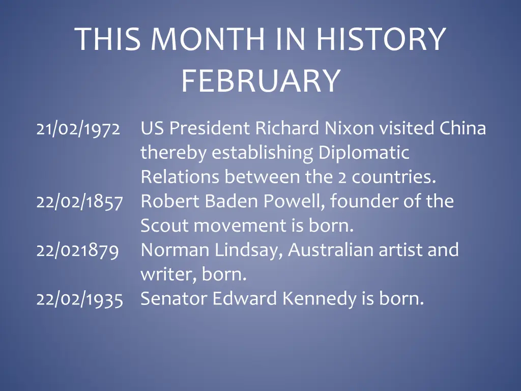 this month in history february 21