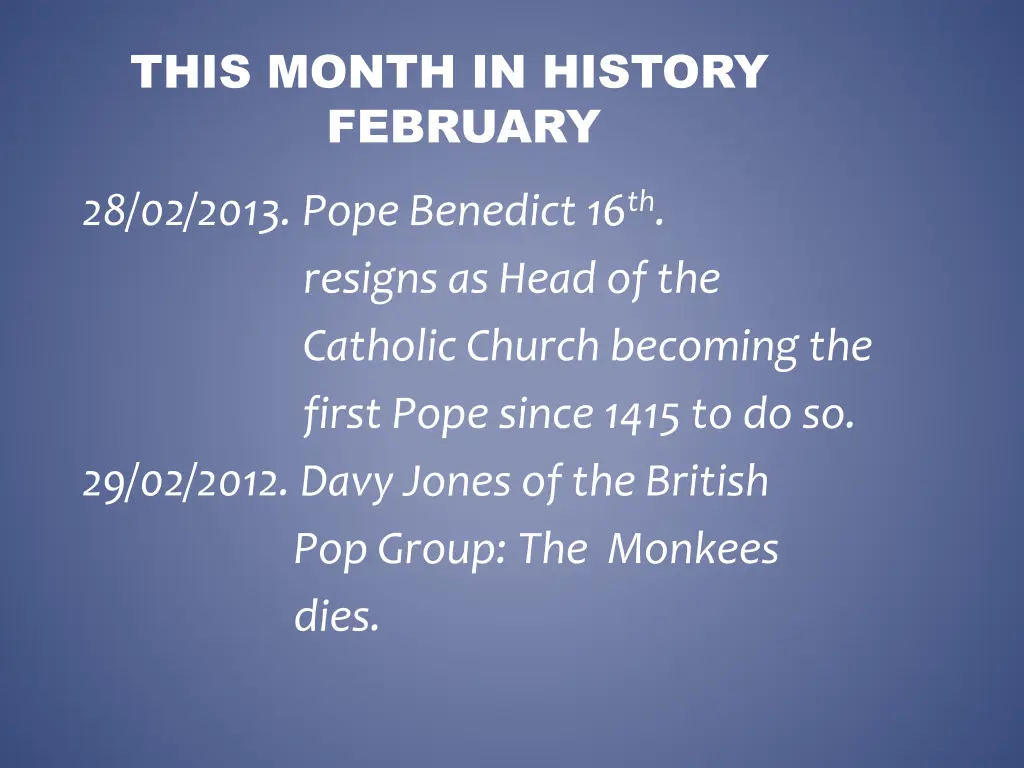 this month in history february 27