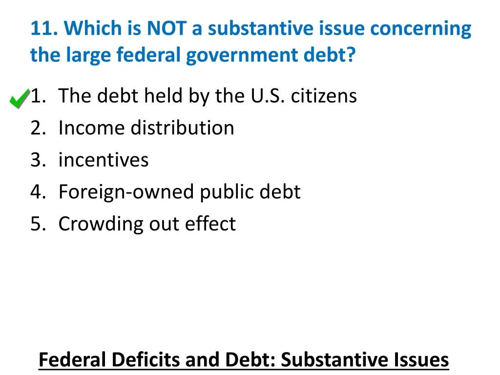 11 which is not a substantive issue concerning 1