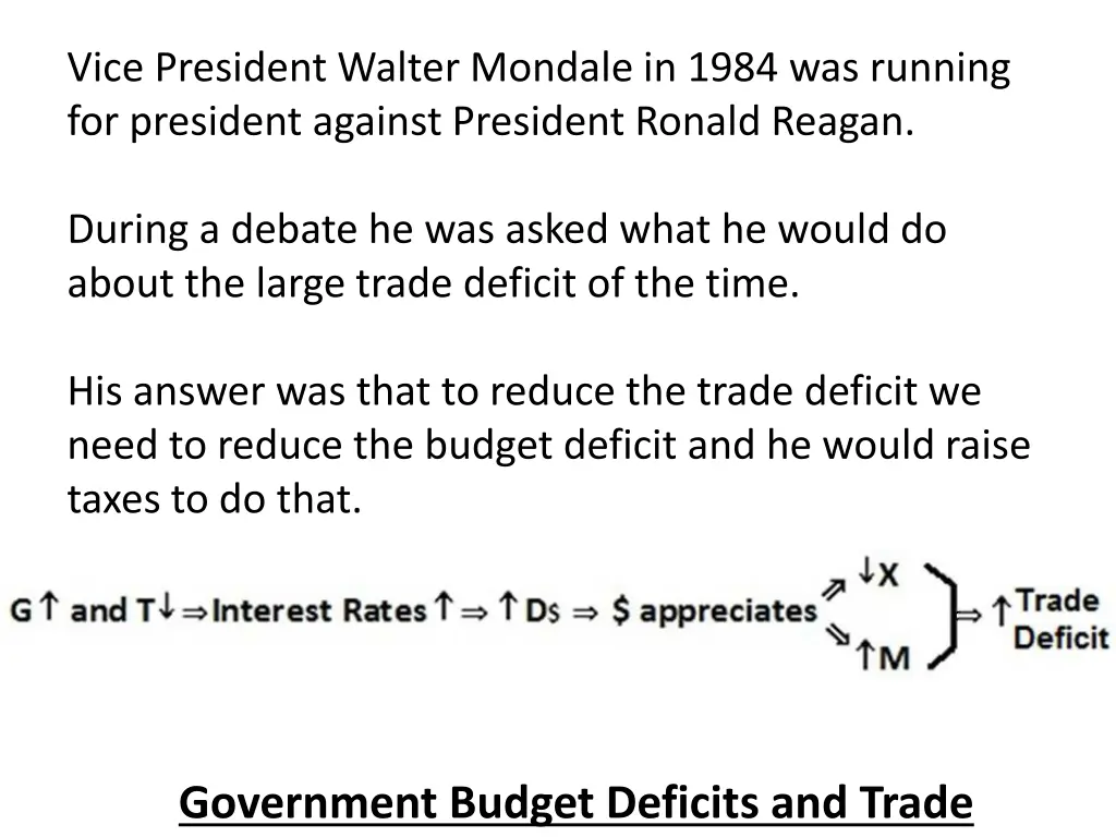 vice president walter mondale in 1984 was running