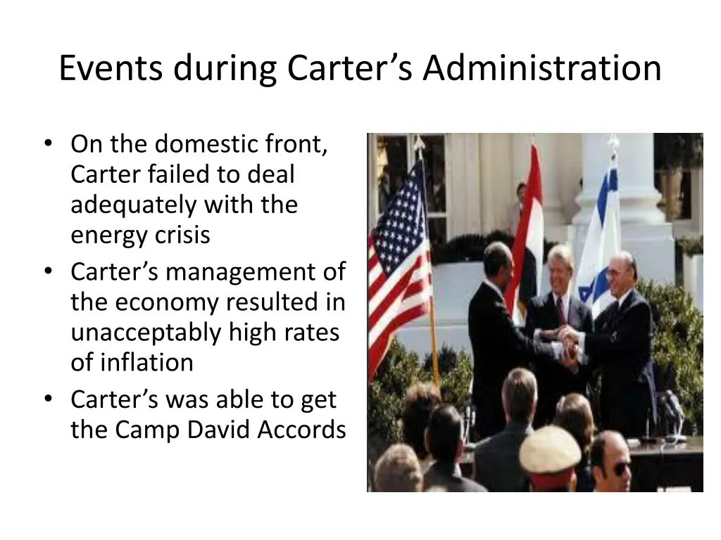 events during carter s administration