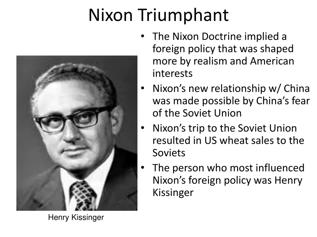 nixon triumphant the nixon doctrine implied