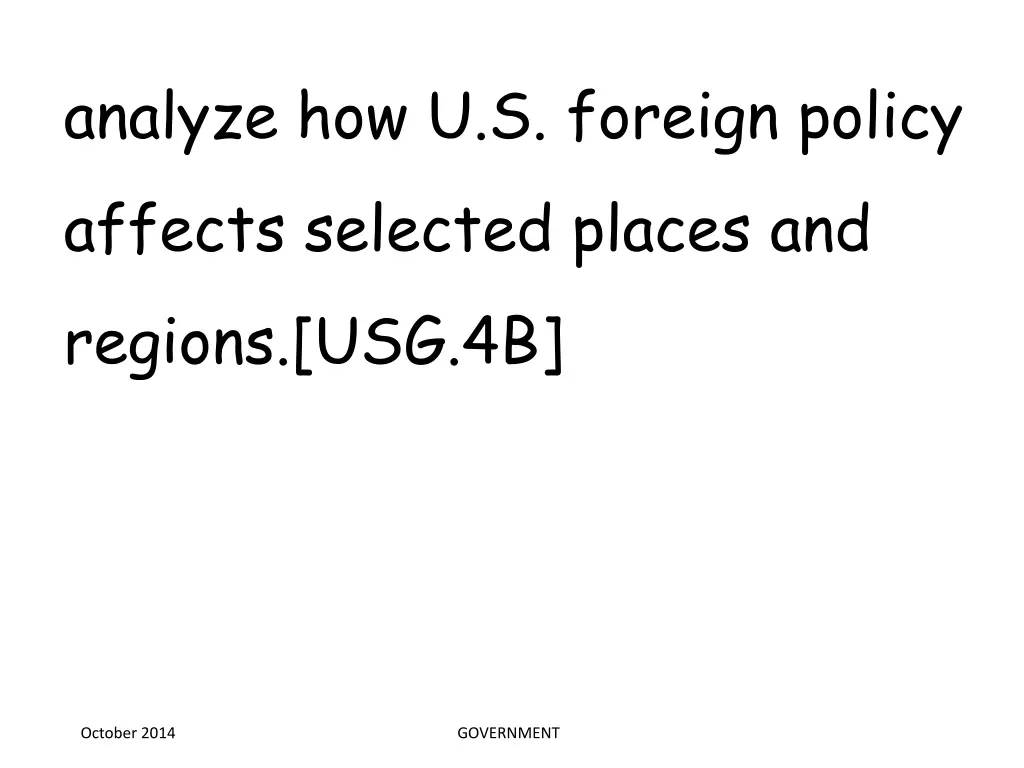 analyze how u s foreign policy affects selected