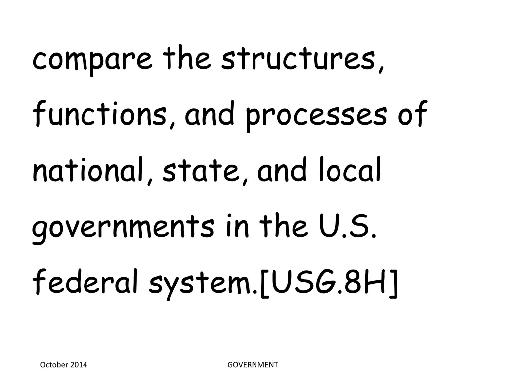 compare the structures functions and processes