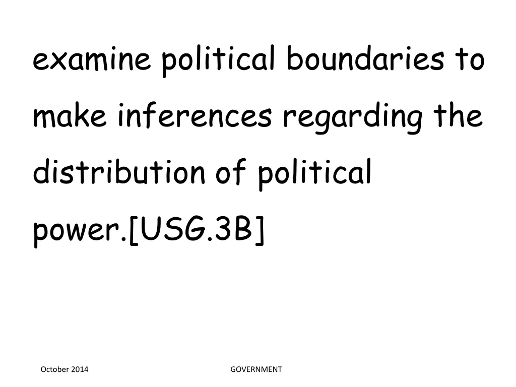 examine political boundaries to make inferences