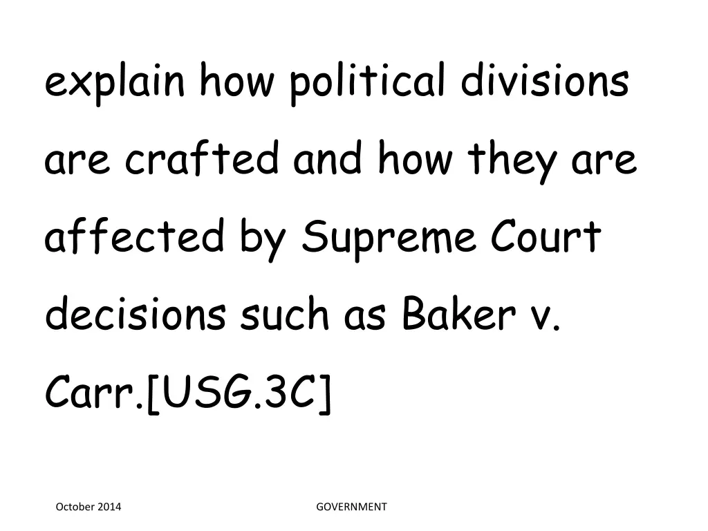 explain how political divisions are crafted