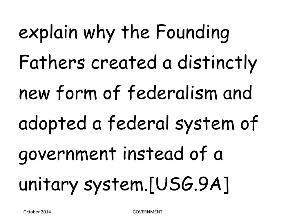 explain why the founding fathers created