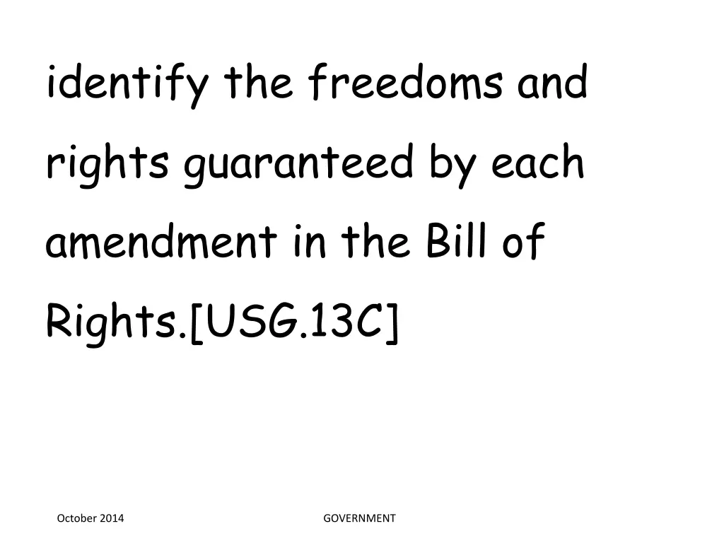 identify the freedoms and rights guaranteed