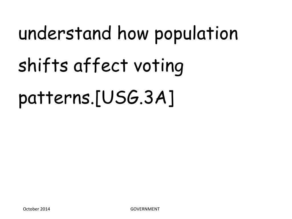 understand how population shifts affect voting