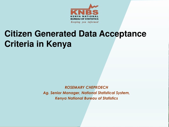 citizen generated data acceptance criteria