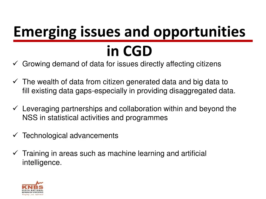 emerging issues and opportunities in cgd growing